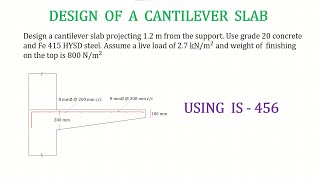 Design of Cantilever Slab