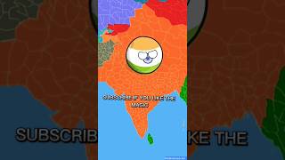 SEE INDIA'S MAGIC IN END😱#countryballanimation #countryballs #geography #map #fun #shorts #trending