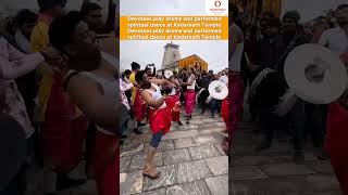 Watch | Devotees play drums and performed spiritual dance at Kedarnath Temple