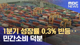 1분기 성장률 0.3% 반등‥민간소비 덕분 (2023.04.25/12MBC뉴스)