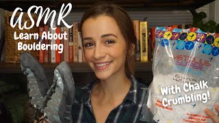 ASMR | Learn about Bouldering and Rock Climbing! 🧗 Soft Spoken • Chalk Crushing • Book Sounds