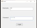 Visual Basic Tutorial - Create a Simple Login Form [Voice Tutorial]
