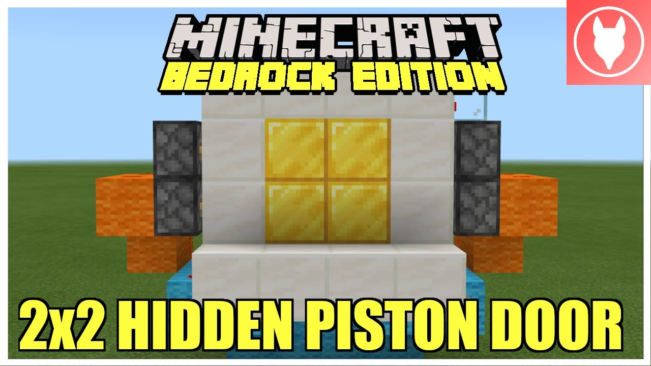 Minecraft Bedrock - 2x2 Hidden Piston Door (Jeb Door) Tutorial ( Xbox ...