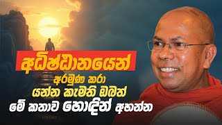 අධිෂ්ඨායෙන් අරමුණු වලට යන්නේ කොහොමද..? | පූජ්‍ය කිරිබත්ගොඩ ඤාණානන්ද ස්වාමීන් වහන්සේ