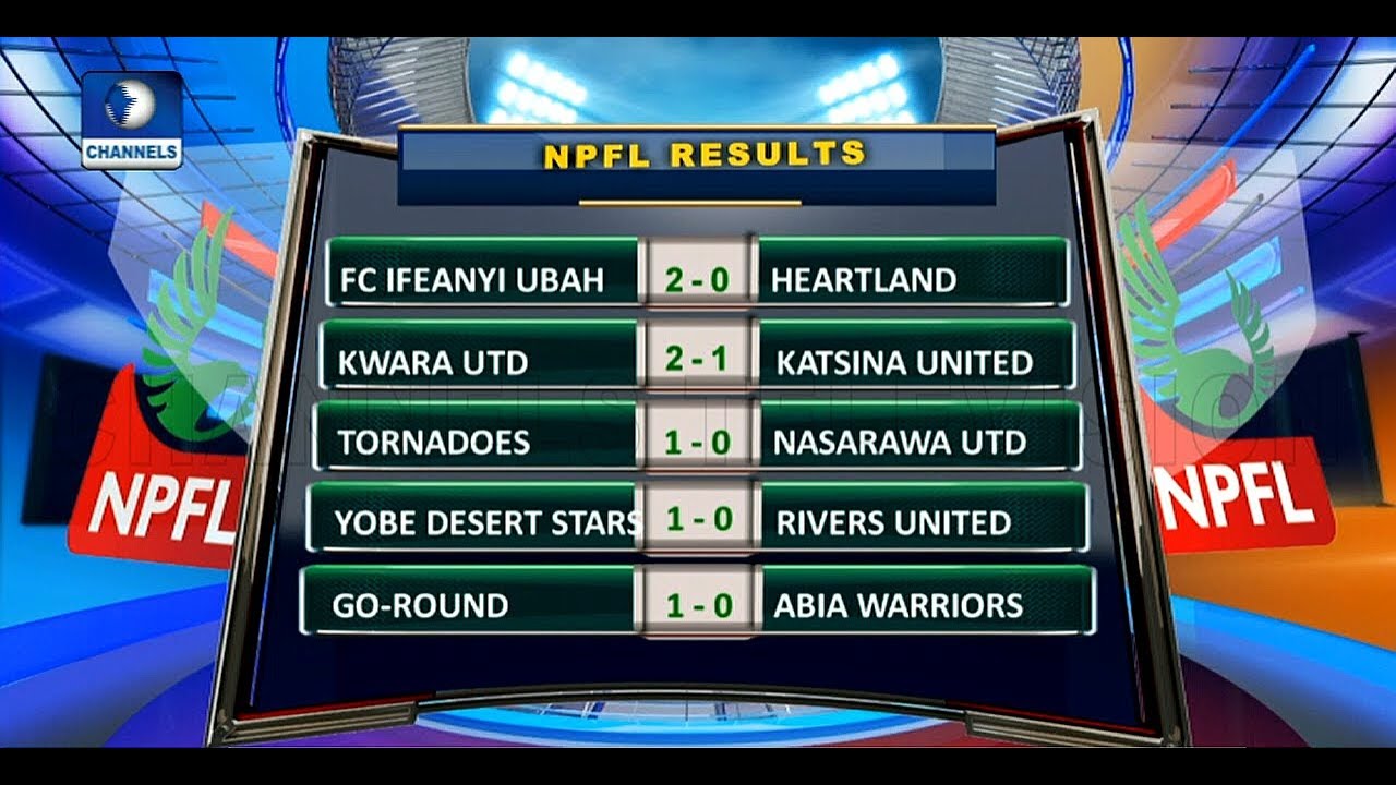 Reviewing Results Of Matchday 8 Of 2018 NPFL Fixtures |Sports Tonight ...