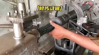 師傅竟然將扭成麻花狀的貨車傳動軸修復如新 太牛了#手工diy #巴基斯坦 #制造业 #手工修复 #手艺 #作坊