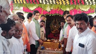 bethamcherla గూటుపల్లె లో ఎల్లమ్మ, లింగమయ్య విగ్రహ ప్రతిష్ట ప్రదర్శింపబడిన బుగ్గన తనయుడు