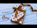 How to tie diagonal Ribbon Bow on Gift Box | How to wrap a gift with ribbon easy #giftwrap