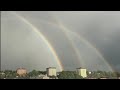 double rainbow 🌈 ഒരേ സമയം രണ്ട് മഴവില്ല്