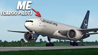 I Became A Freight Pilot For 5 HOURS Flying The *NEW* 777 Freighter!