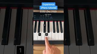 Piano Tutorial - Experience (EASY) #shorts #pianotutorial