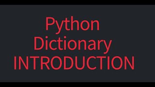 #1 Python Dictionary Series Introduction|#python#pythonprogramming #pythontutorial#pythondictionary