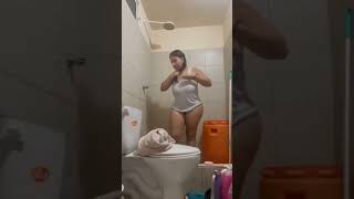 hot sexy aunty bathing#youtubeshorts