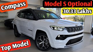 Top Class SUV 🔥 | Jeep Compass Model S Optional Diesel AT Walkaround Review