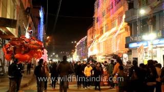 Busy streets of Kohima town