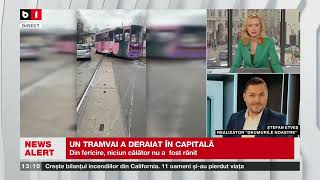 ȘT. ETVEȘ, DESPRE TRAMVAIUL 23 CARE A DERAIAT ÎN CAPITALĂ_Știri B1TV_11 ian. 2025