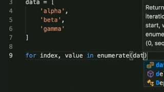 Use a built-in function "enumerate" if you need to loop over a list and you also want to know