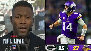 NFL LIVE | Sam Darnold plays a big role in that Vikings' success! - Ryan Clark: Vikings will win NFC