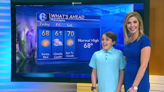 Karen Rogers' son gives forecast on 'Take Your Child to Work Day'