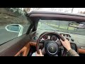 2010 lamborghini gallardo spyder lp560 4 — 4k pov drive and walkaround