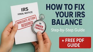 Fix Your IRS Balance in Under 7 Minutes — Step-by-Step Payment Plan Guide