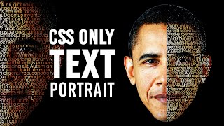 CSS Text Portrait Effects | Html CSS Tutorial