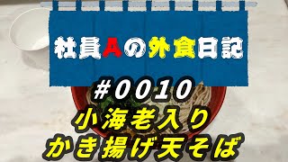 【外食日記】小海老入りかき揚げ天そば【サラメシNo.0010】