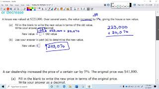 Finding the Multiplier to Give a Final Amount After a Percentage Increase or Decrease
