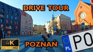 ⁴ᴷ⁶⁰ 🇵🇱 Drive Tour | Poznan, Poland | From North to South (February 2023) [4K]