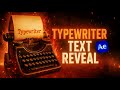 After Effects Tutorial: Cool ⚡Typewriter Text Reveal Effect (With a Twist!)