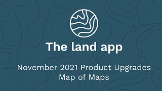 Product Update - November 2021 - Map of Maps