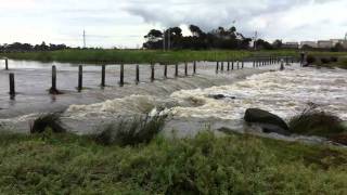 Flooding Behind Altona Refinery