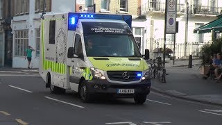 Children's Intensive Care Ambulance responding in London (3x)