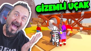 BU NASIL UÇAK? NİYE BURDA? | 4 KİŞİ HUMAN FALL FLAT OYNUYORUZ