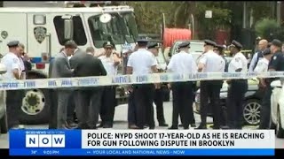 Police: Officer shot 17-year-old reaching for handgun in Brooklyn