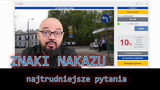 Najtrudniejsze pytania: Znaki nakazu. Testy ZdamyTo