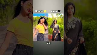 nivatha 💛 and Amala 🖤 trending shorts in Instagram #tamil #love #shorts