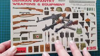 Miniart 1/35 German Infantry Weapons \u0026 Equipment - Kit Review