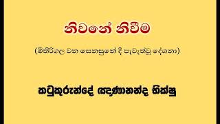 නිවනේ නිවීම 27   Ven Katukurunde Nanananda Thero