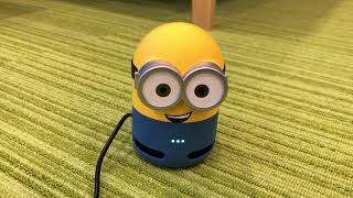 LINE Clova Friends mini ミニオンモデルのスマートスピーカーで遊んでみた！Smart speaker  Clova Friends mini (MINIONS Bob)