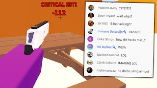 So I trolled an entire live stream.. (Roblox Arsenal)