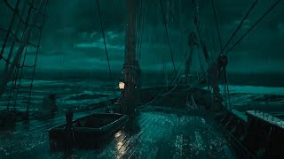 The night rain falling on the sailboat protects the sea space, and after 10 minutes
