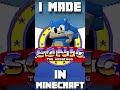 Sonic 2D Minecraft Map