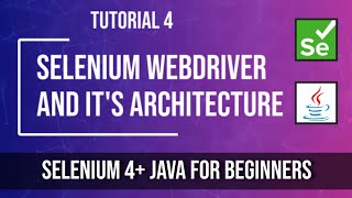 Selenium 4 Architecture and What is Selenium WebDriver? | Tutorial 4 - Selenium java for Beginners