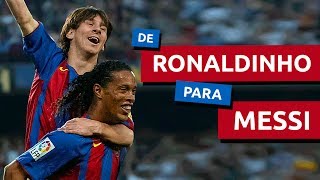 O dom que Ronaldinho deu a Messi