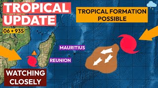 Tropical Storm Potential Near Mauritius \u0026 Madagascar... (Tropical Weather Update)