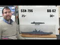 how does a modern virginia class submarine measure up to a wwii battleship