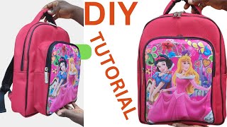 DIY| Easy to make school bag l|beginners friendly|detailed video #easybag #bagmaking #schoolbag