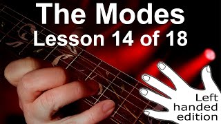 How to improvise using the modes 2 - Left Handed guitar lesson (pt.14)