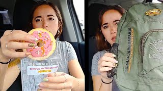 Getting Dunkin' Donuts and Showing My Thrift Haul